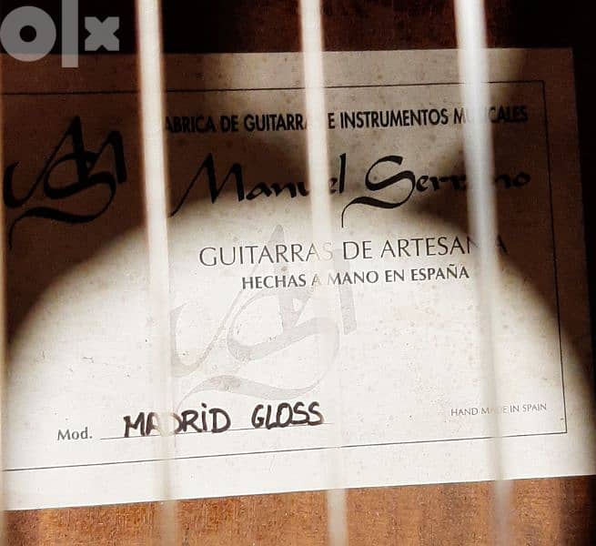 Spanish Guitar  Manuel Serrano Madrid model 2