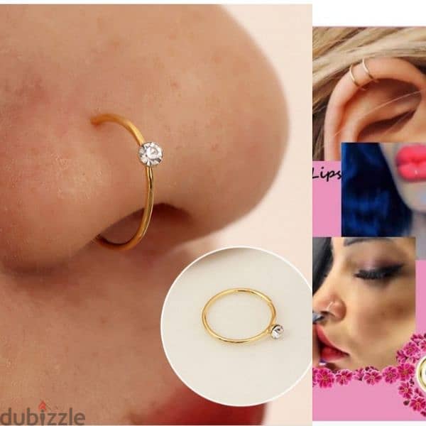 earrings fake piercing. ma bada te2di7 0