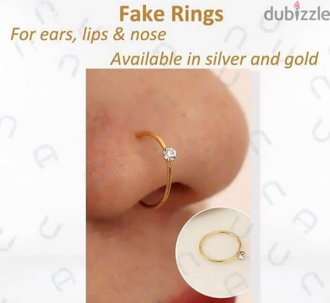 earrings fake piercing. ma bada te2di7 1
