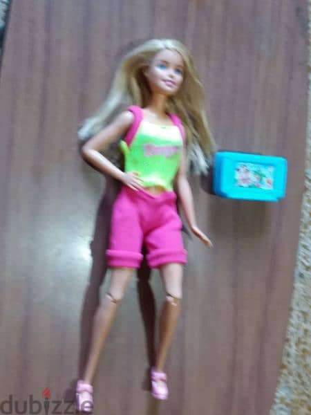 Barbie NEWBORN PUPS great doll without Pups, flex legs in short overol 1