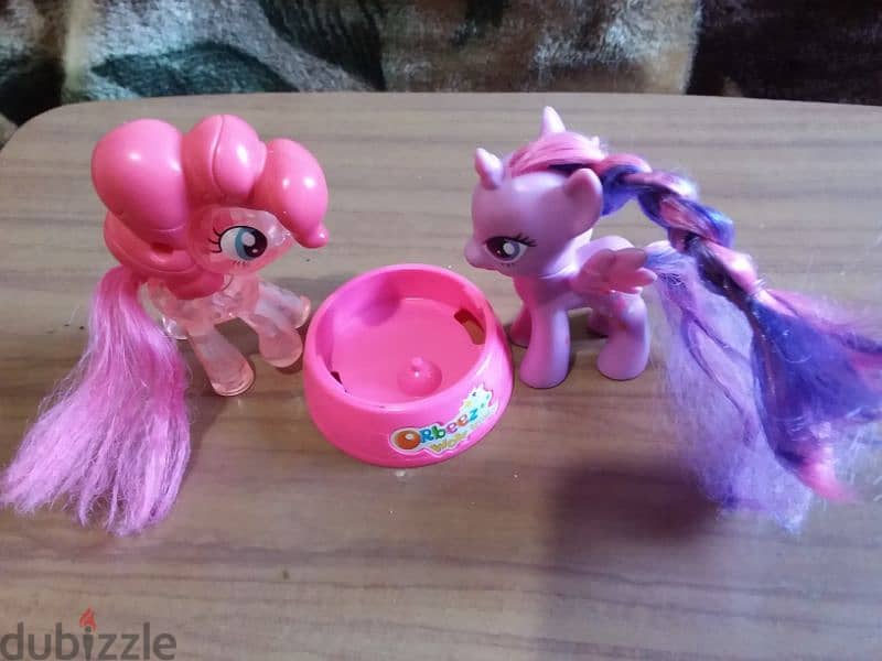 2 Small MY LITTLE PONY good Toys: 1 Rainbow +1 pink figurine, both=11$ 1