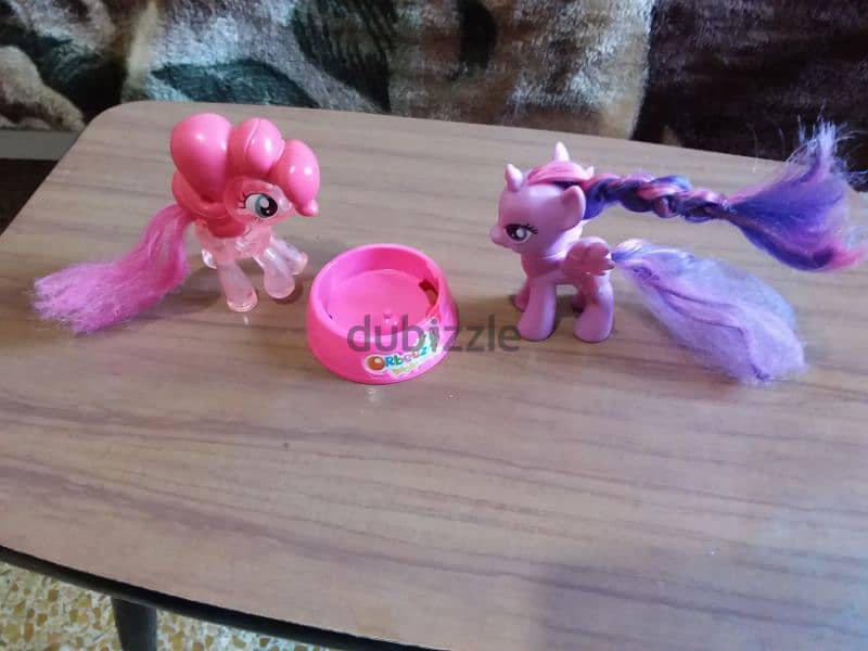 2 Small MY LITTLE PONY good Toys: 1 Rainbow +1 pink figurine, both=11$ 3