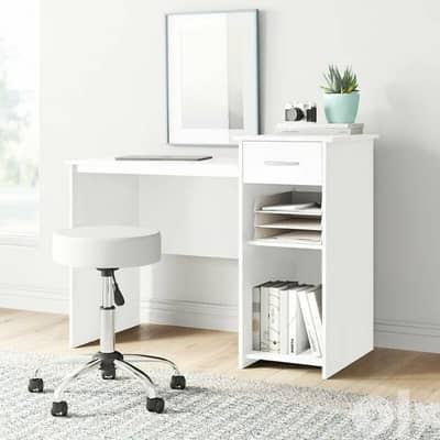 white desk