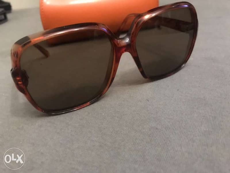 vintage sunglasses made in Austria dark red square 2