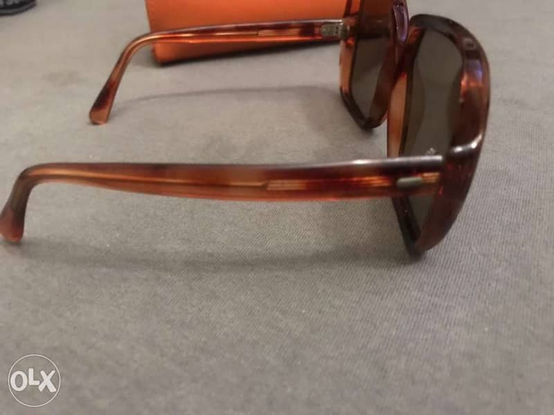 vintage sunglasses made in Austria dark red square 3