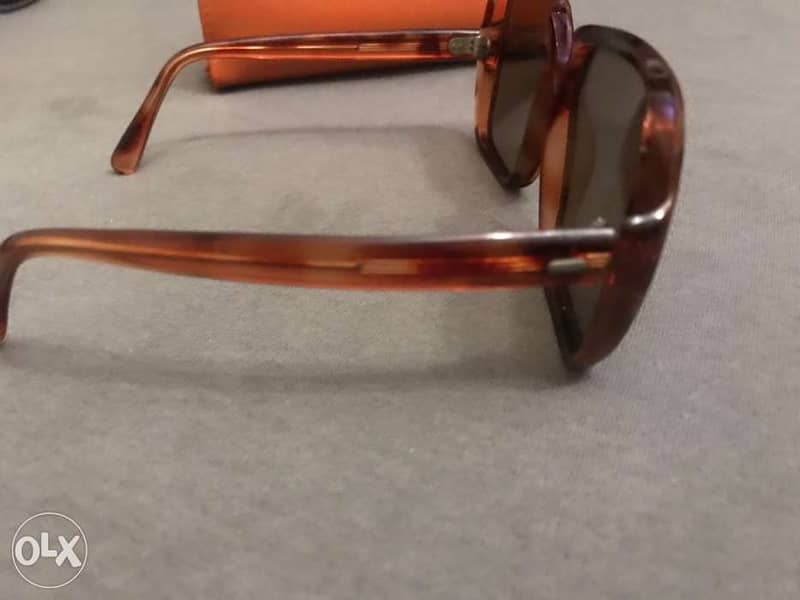 vintage sunglasses made in Austria dark red square 5