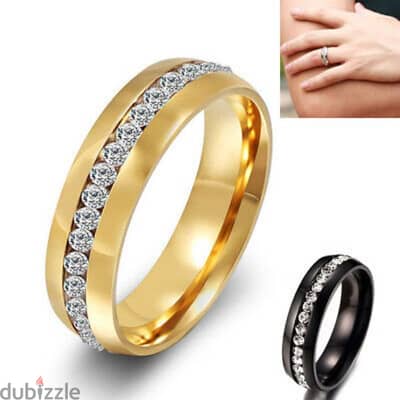 ring available gold or black stainless steel