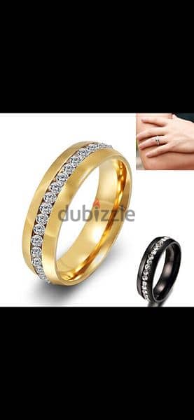ring available gold or black stainless steel 8