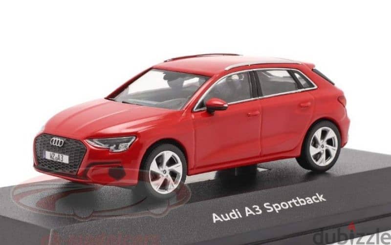 Audi A3 Sportback diecast car model 1;43. 1