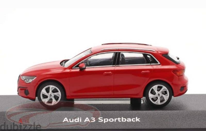 Audi A3 Sportback diecast car model 1;43. 2