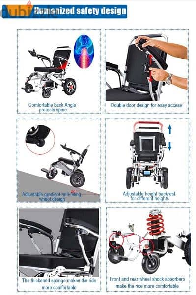 Lightweight electric wheelchair - كرسي متحرك على بطارية 14
