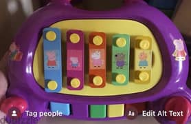 Purple xylophone Peppa Pig with buttons