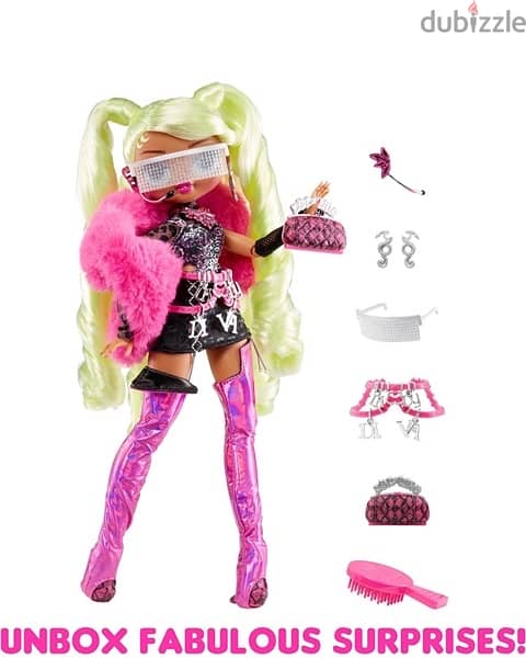 LOL Surprise OMG Fierce Lady Diva 11.5" Fashion Doll with Surprises 2