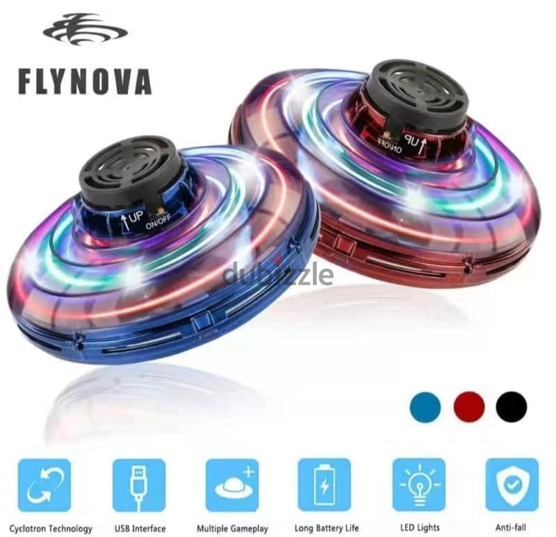 FLYNOVA Rechargeable Hand Operated Dro-nes 360° Rotation Small UFO kid 1