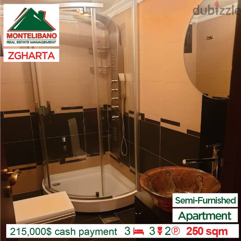 Semi Furnished Apartment in Zgharta!! For $215,000 Cash !! 5