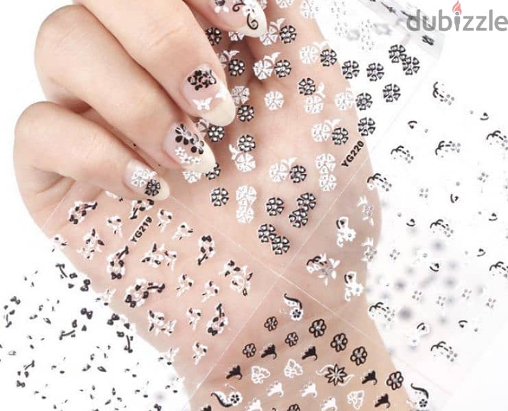 instant professional manicure 3D nails stickers 1