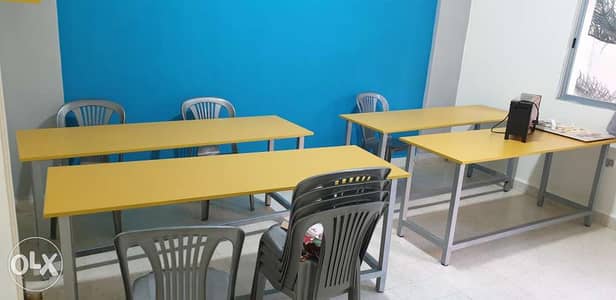 طاولات جاصة بمركز تعليمي tables for education center