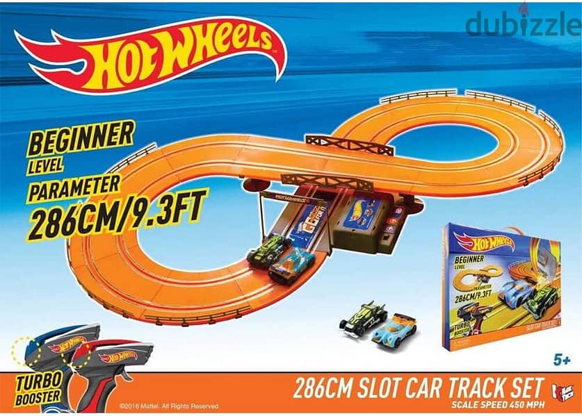 Hot wheels slot car track set 1
