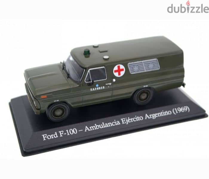 Ford F- 100 Ambulance (1969) diecast car model 1;43. 5