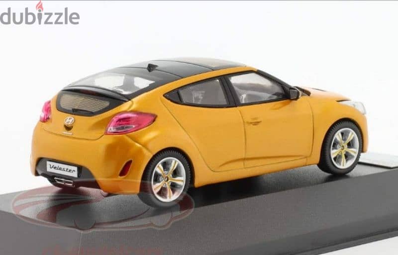 Hyundai Veloster (2012) diecast car model 1;43. 3