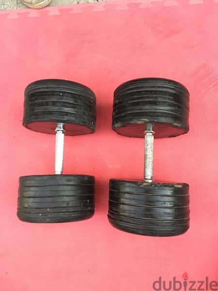set dumbbells 310 kg in good condition 70/443573 RODGE 0