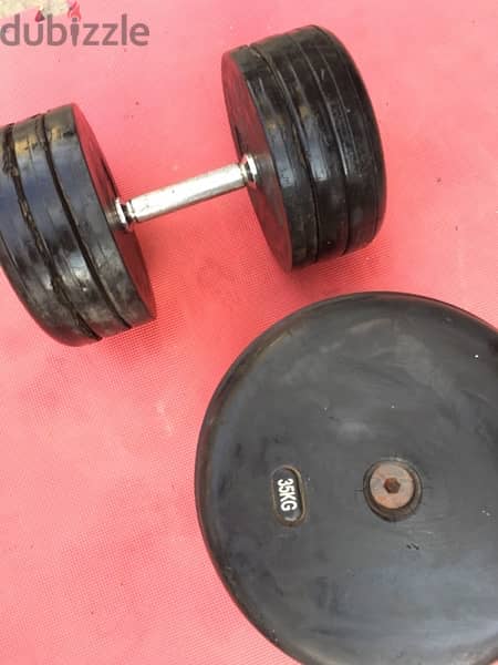 set dumbbells 310 kg in good condition 70/443573 RODGE 3