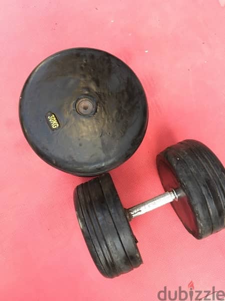set dumbbells 310 kg in good condition 70/443573 RODGE 7