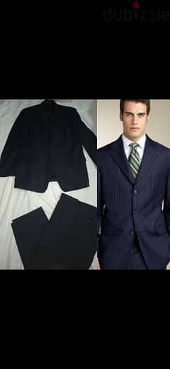 suit Calvin Klein original size 52 navy striped