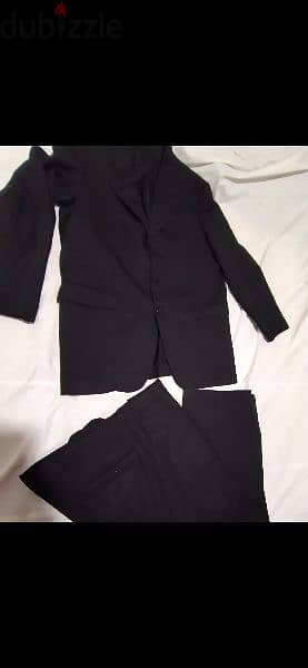 suit black lightly striped size 52 3