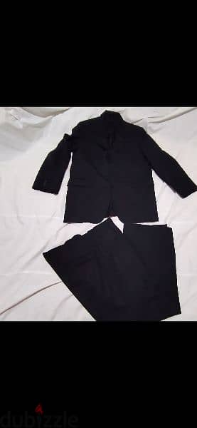 suit black lightly striped size 52 6