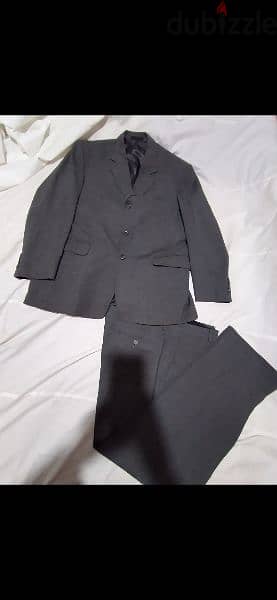 grey suit wool size 52 1