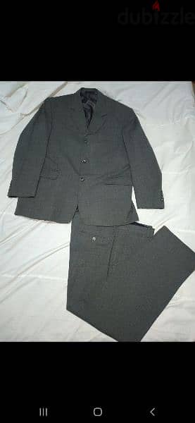 grey suit wool size 52 2