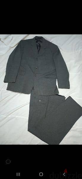 grey suit wool size 52 3