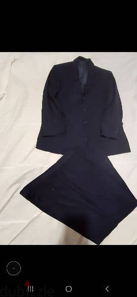 suit checked navy size 52 2