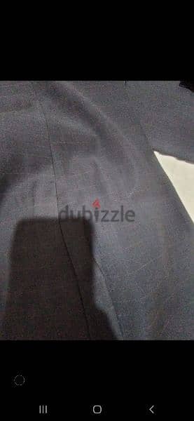 suit checked navy size 52 3