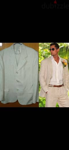 suit beige stylish size 52