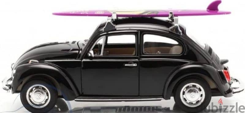 VW Beetle w/surf diecast car model 1:24. 2