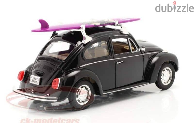 VW Beetle w/surf diecast car model 1:24. 3