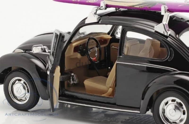 VW Beetle w/surf diecast car model 1:24. 4