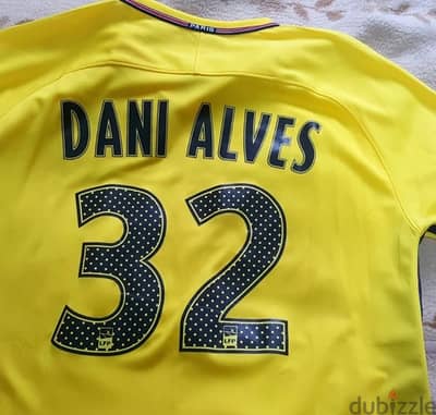 Paris Saint Germain dani alves 32 nike away kit