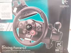 Logitech driving force GT racing steering wheel