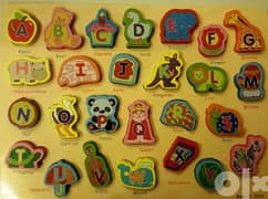 wooden puzzle alphabet