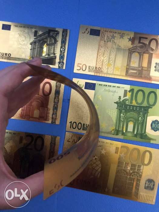 Golden 500 Euro’s 6 grams bill, Luxury Gift/Collector. 5