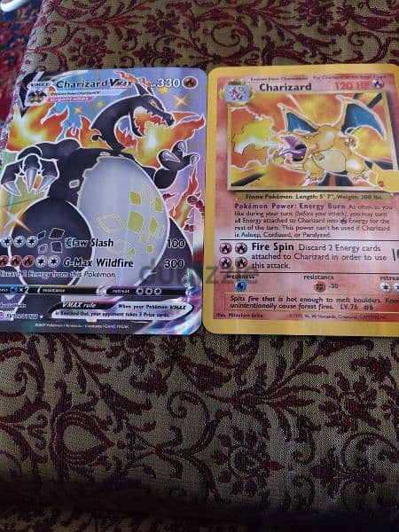 big pokemon card and original 0