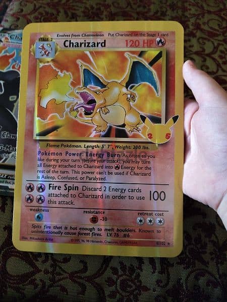 big pokemon card and original 1