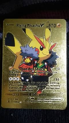 Original pokemon golden pikachu and other cards 0