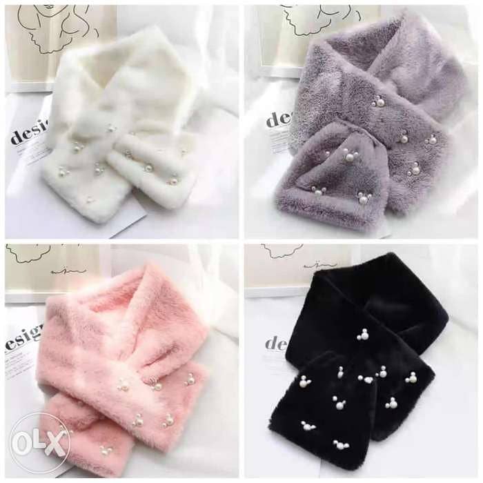 Cute fur scarf for ladies or girls 1