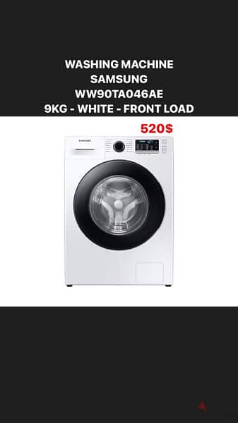 Samsung washing machines: All kinds are available white, silver, black 5