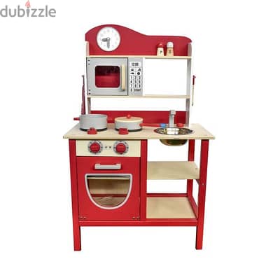 Wooden Kitchen With Accessories 54 x 30 x 89.5 cm