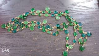 Vintagr Long green necklace 0